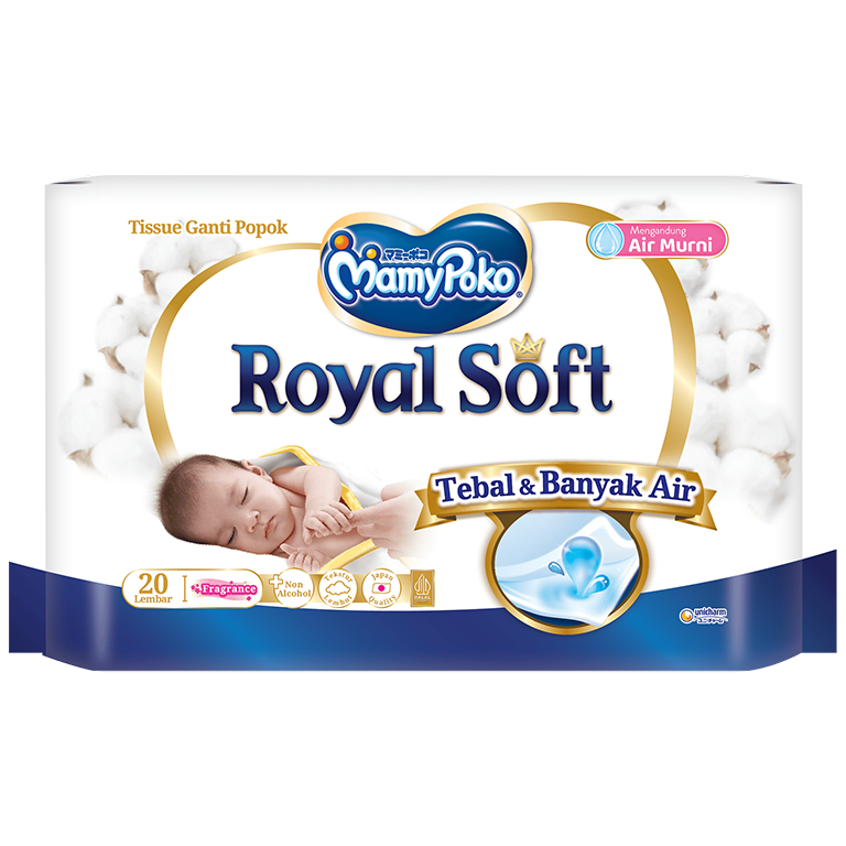 Tissue Basah Bayi Premium Air Murni & Non alkohol