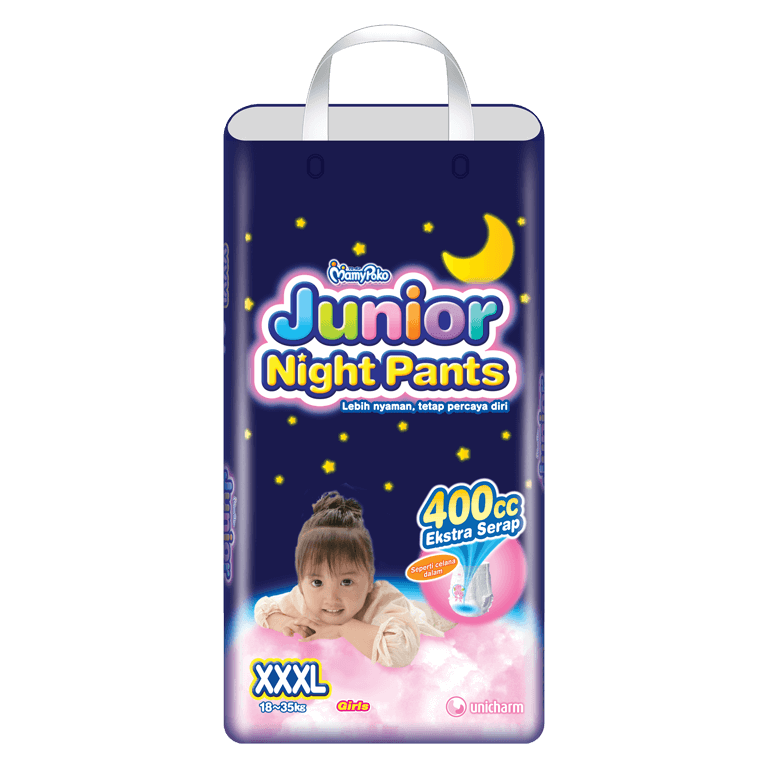 MamyPoko Junior Night Pants XXXL Girl