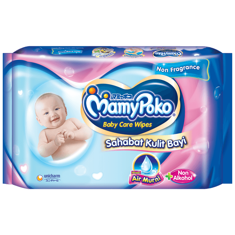 MamyPoko Baby Care Wipes Reguler Air Murni & Non alkohol